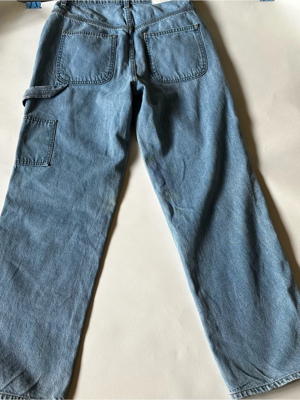 GRLFRND Milla Cargo Straight-Leg Jeans | Light Wash | Made in LA | Premium Denim